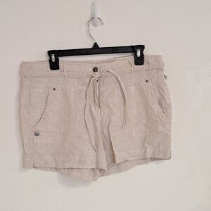 Dalia Tan & White Striped Shorts NWT Misses Size 8